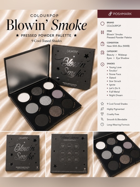 Colourpop Other - ColourPop Blowin' Smoke Pressed Powder Palette